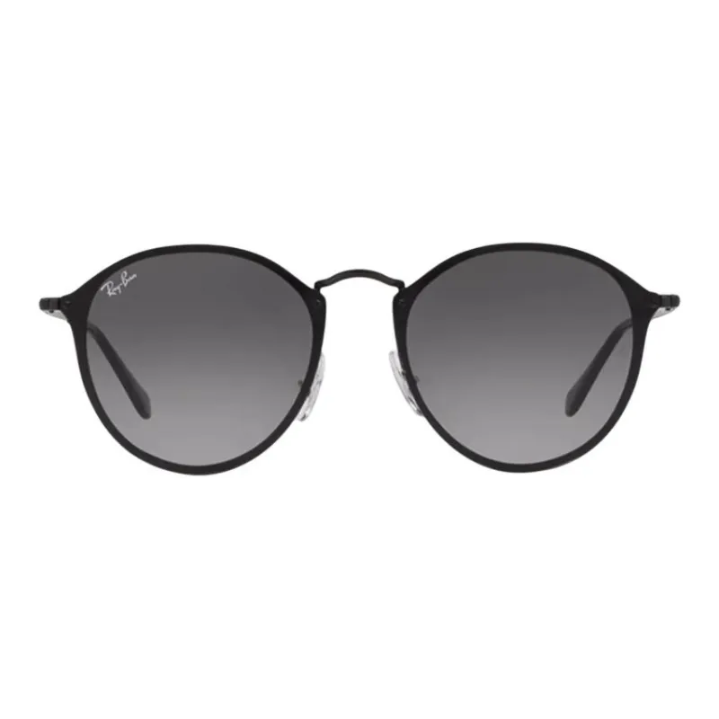 RayBan Metal Round Sunglasses Unisex Black-3