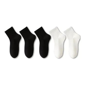 Left Divided By Right Mid-Calf Socks Women's 5 Pack