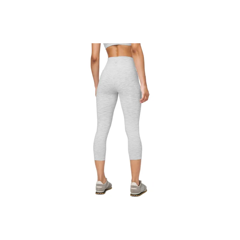 Lululemon Wunder Under Athletic Trousers Women's Gray White-1