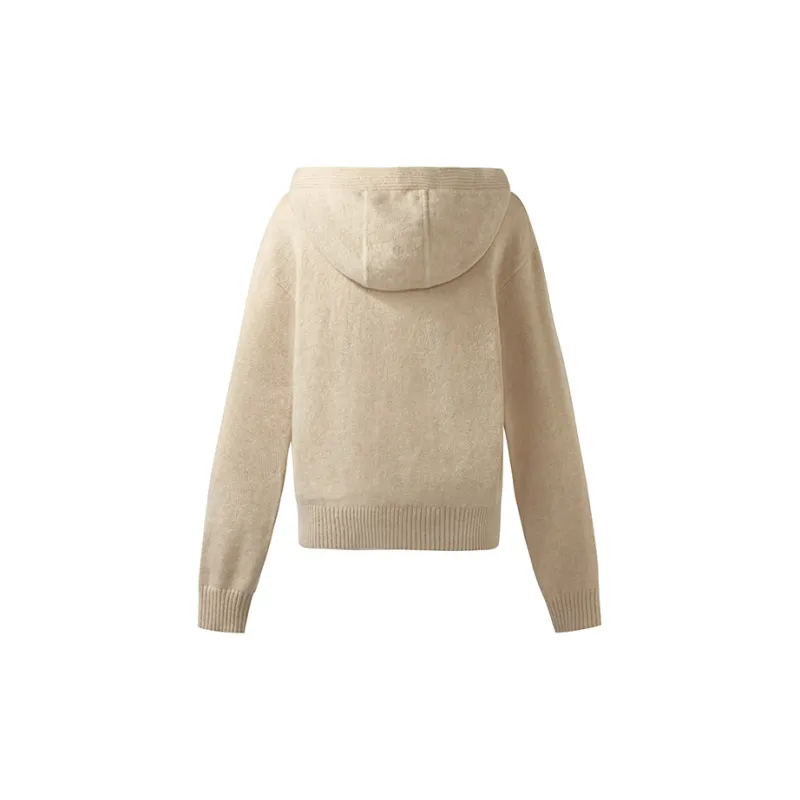 GOELIA Cashmere Sweater Women's Light Floral Apricot-1