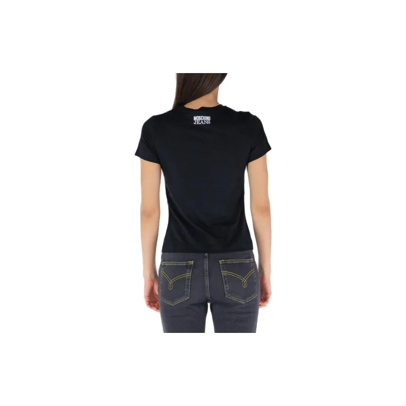 MOSCHINO Jeans Peace Sign Motif Crewneck T Shirt-1