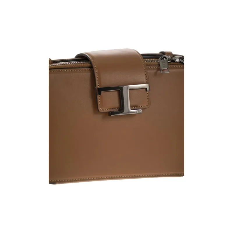 TOD'S Calfskin Camera Bag Shoulder Bag Crossbody Bag Handbag Mini Men's Brown-4