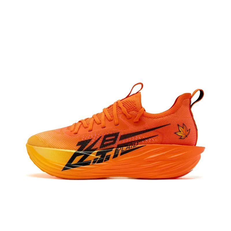 QIAODAN Flying Shadow PLAID 1.5 Running Shoes Men Low Top Dragon Flame Orange Wheat Yellow-0