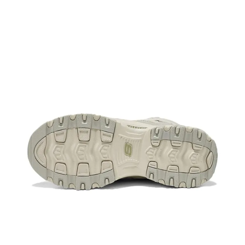 Skechers DLITES Anti Slip Wear Resistant High Top Casual Shoes Women's Taupe-6