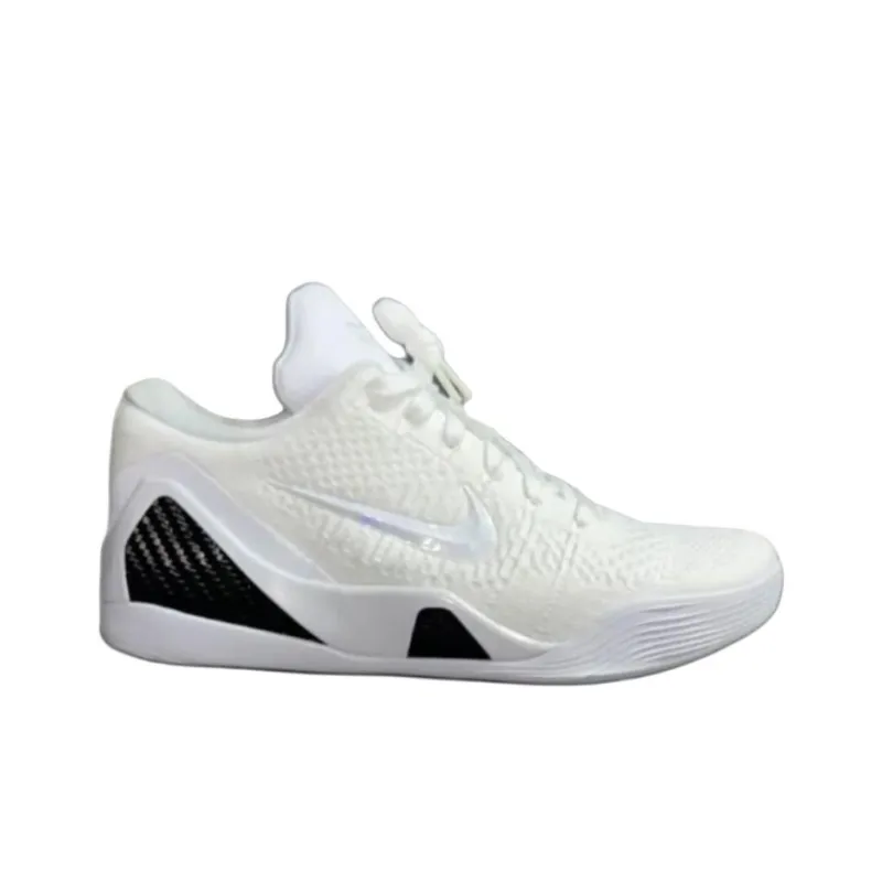 Nike Kobe 9 EM 'Halo' Wear Resistant Low Top Basketball Shoes Men's White-1