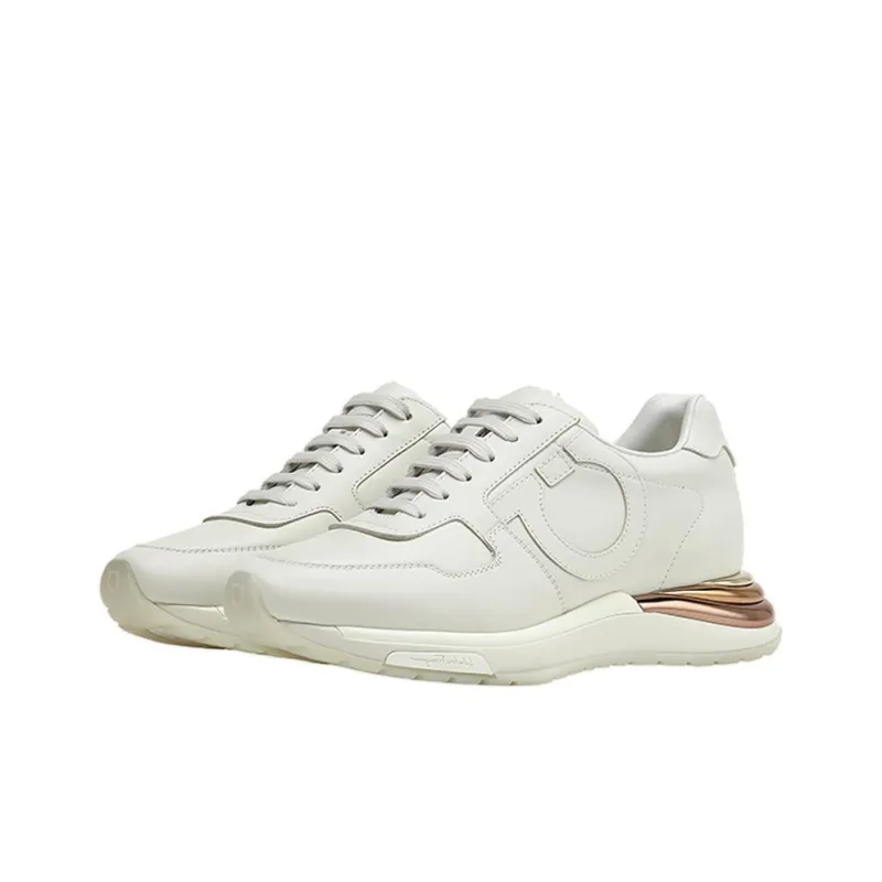 FERRAGAMO Brooklyn Low Top Casual Shoes Women's White-2