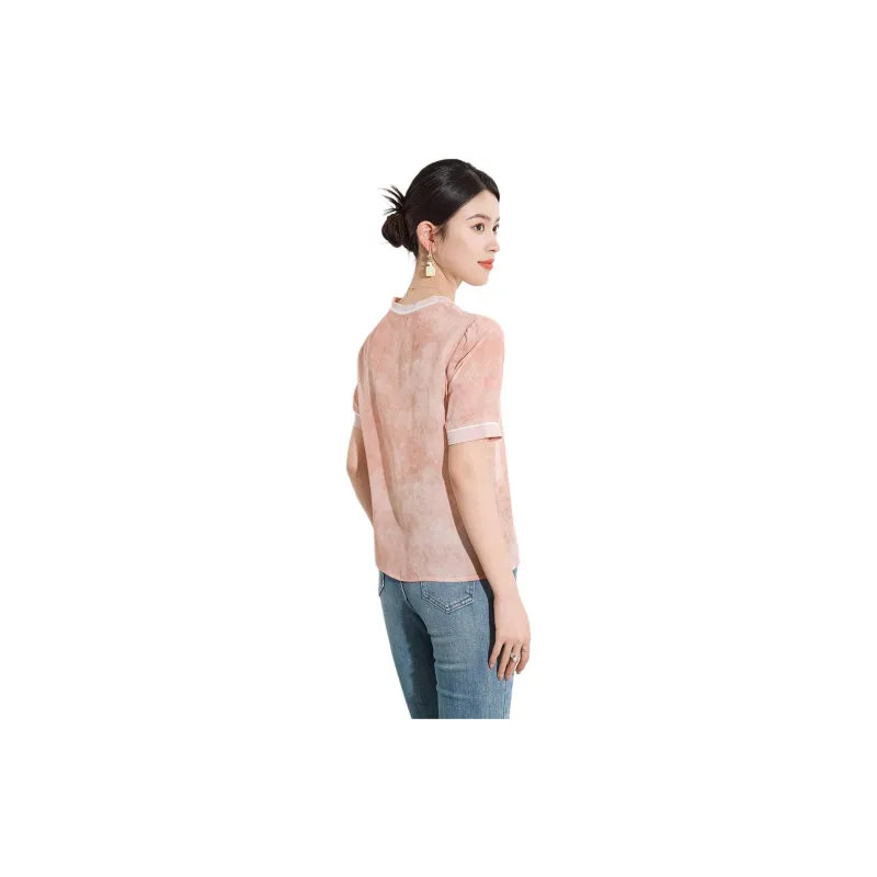 Yi Mengyuan Silk T shirt Women's-3