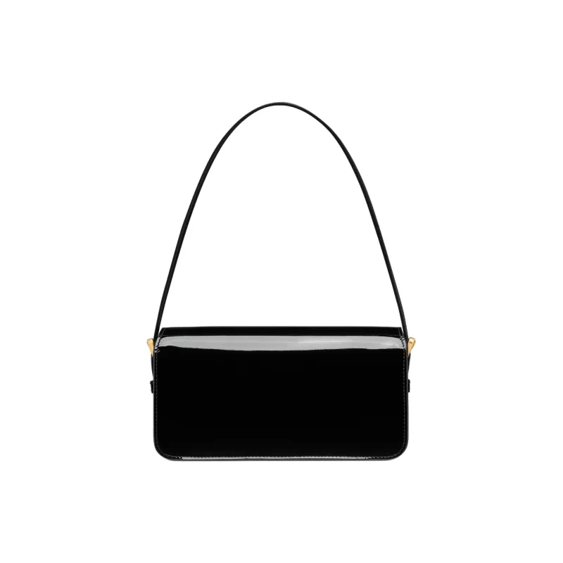 DIOR Miss Dior Patent Leather Calfskin Handbag Shoulder Bag Women's Black-2
