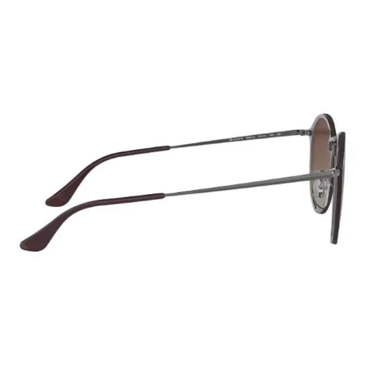 RayBan Metal Round Sunglasses Unisex Black-1