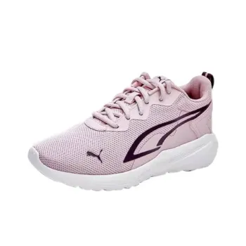 PUMA All Day Active Anti Slip Wear Resistant Low Top Kids' Running Shoes Purple Pink Teenagers