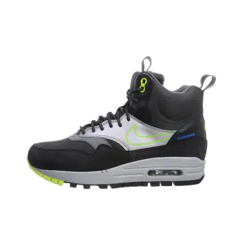 Nike Air Max 1 Slip Resistant, Abrasion Resistant, Waterproof High Top Casual Shoes Women's Black