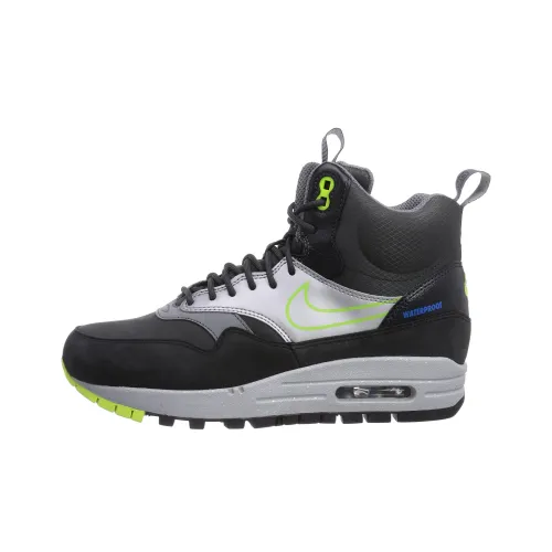 Nike Air Max 1 Casual Shoes Women's High-Top Black