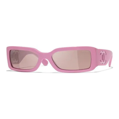 CELINE Acetate Irregular Shape Sunglasses Unisex Pink