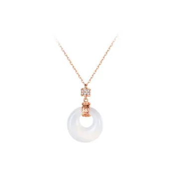 Bowl Chalcedony Necklaces Unisex