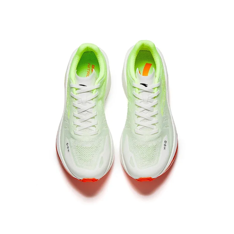 Anta Anti-Slip Wear-Resistant Low-Top Casual Running Shoes Men's White Green-2