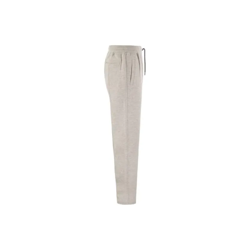 Brunello Cucinelli Drawstring Fleece Trousers-4