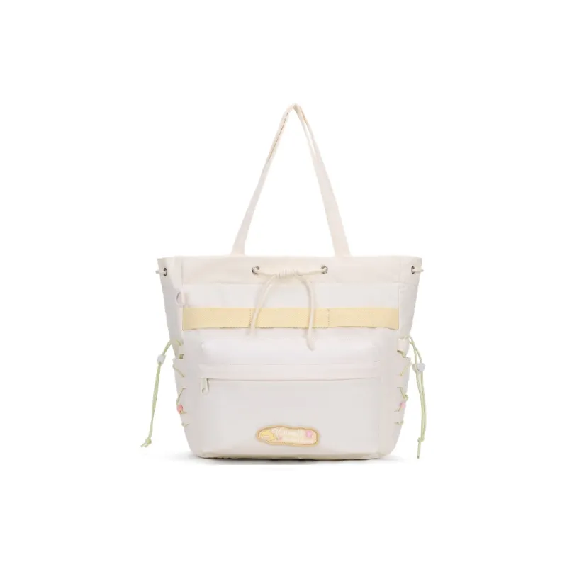 VANWALK Polyester Tote Bag, Shoulder Bag Women's Taro Purple/Mint Blue/Vanilla White-7