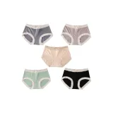 Dark Gray+Shrimp Pink+Apricot+Pea Green+Black (5-2)