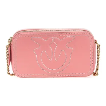 PINKO Calfskin Camera Bags Crossbody Bag Shoulder Bag Women's Pink