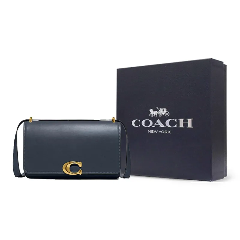 COACH Bandit Calfskin Crossbody Bag Shoulder Bag Women's Blue-7
