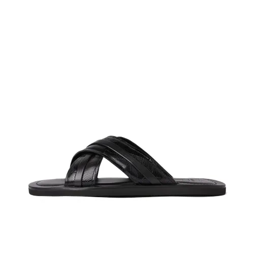 Malone Souliers Slide Slippers Men Black