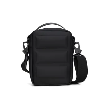 Rains Polyester Crossbody Bag Sports Handbag Regular Unisex Black/Green/Sand Dune Yellow