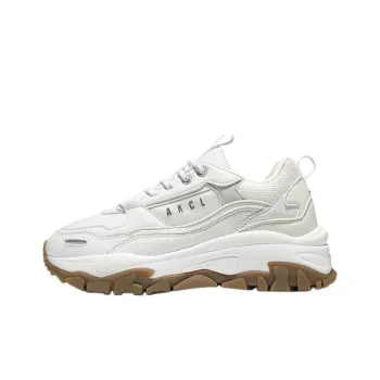 AKIII CLASSIC URBAN TRACKER Chunky Sneakers Low Top Casual Shoes Unisex Rubber White