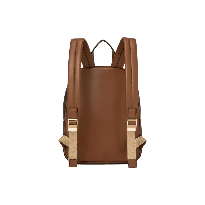 MICHAEL KORS Jet Set Item Coated Canvas Backpack Medium Size Women's Brown-1
