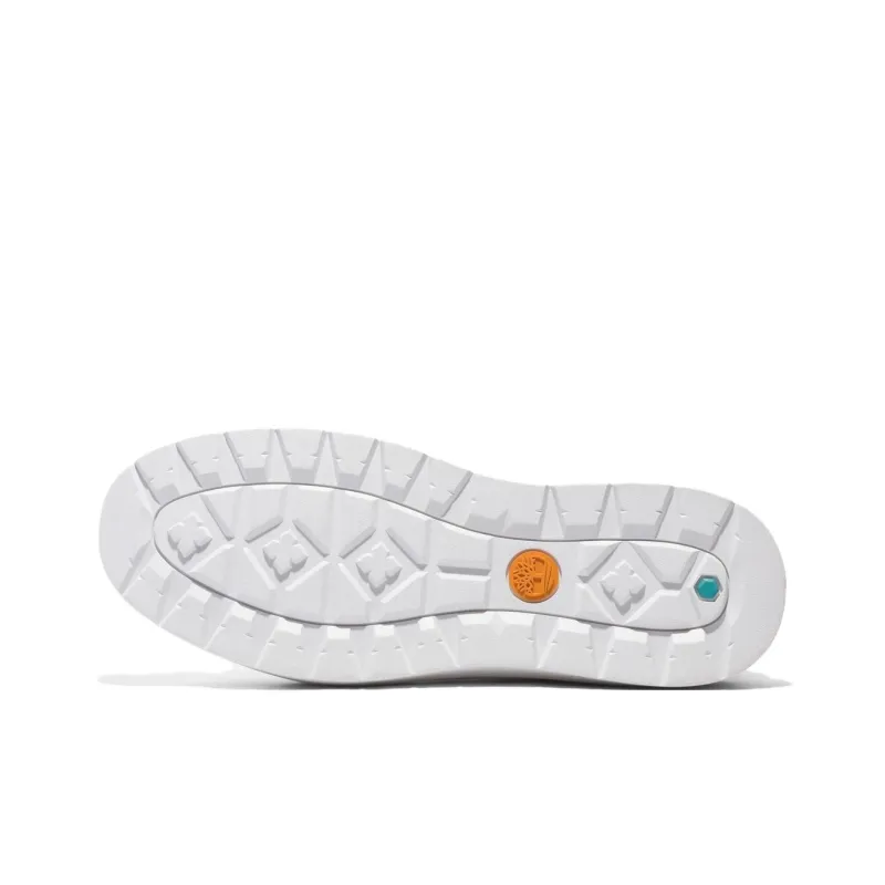 Timberland Anti Slip Wear Resistant Low Top Skateboard Shoes Men's White-4