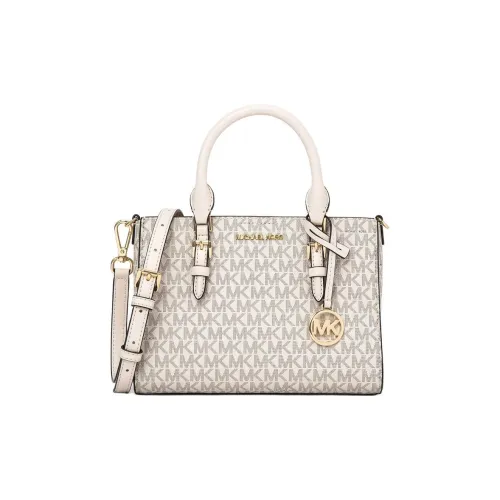 MICHAEL KORS Coated Canvas Tote Bag, Shopping Bag, Crossbody Bag, Shoulder Bag Small Size Women's Vanilla White