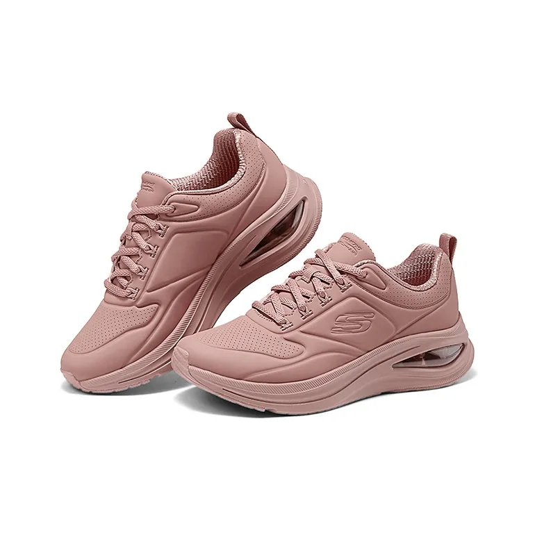 Skechers Lightweight Support Height Increasing Low Top Running Shoes Women's Reddish Brown-2