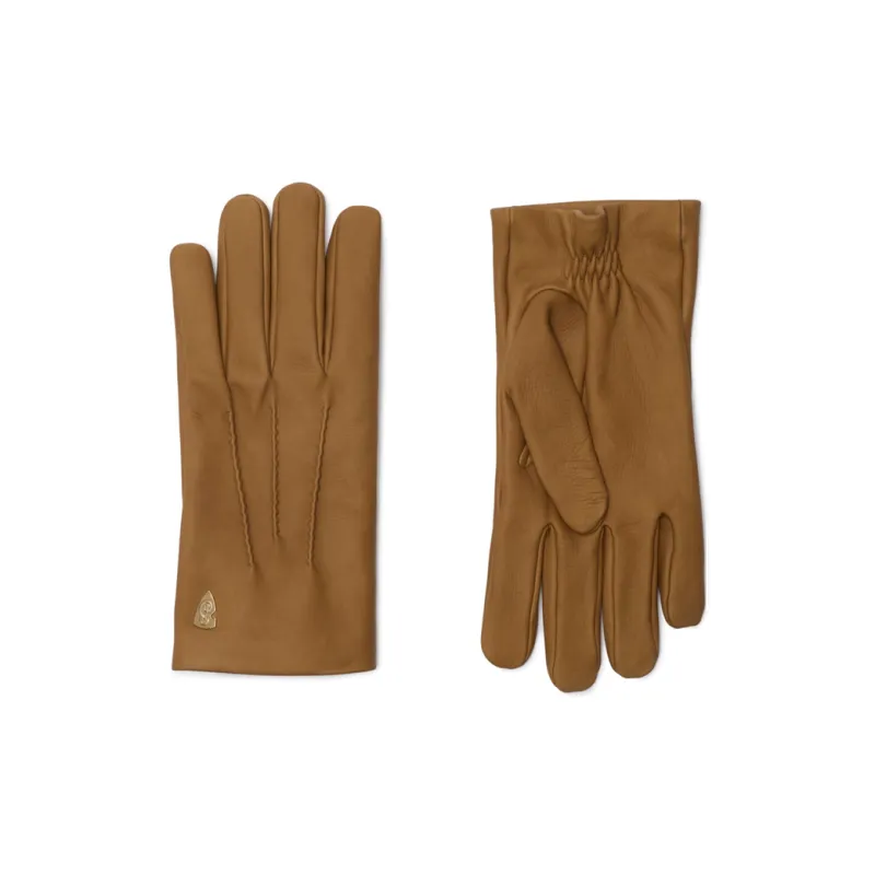 Burberry Calfskin, Cashmere, Silk Gloves Men's Brown-1