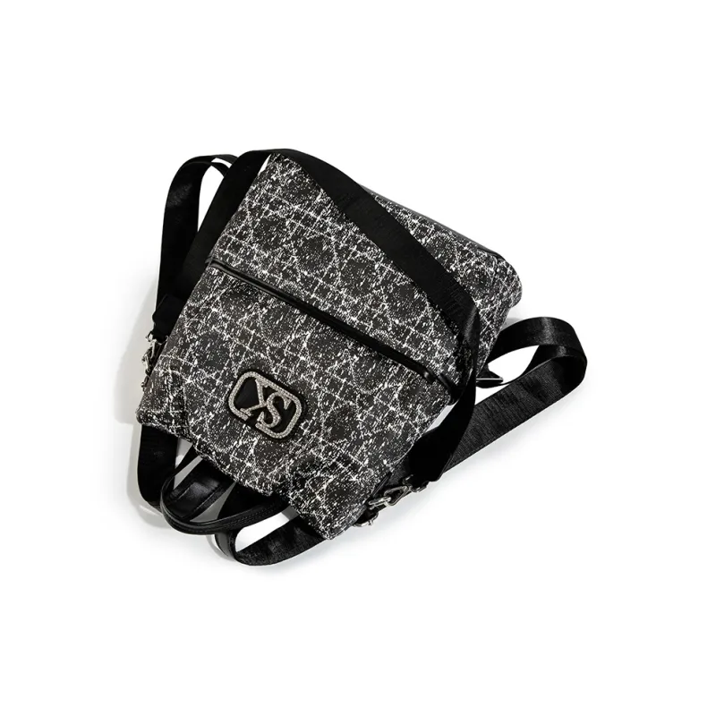 TAMATHA PU One Shoulder Portable Backpack Regular Women's Black-2