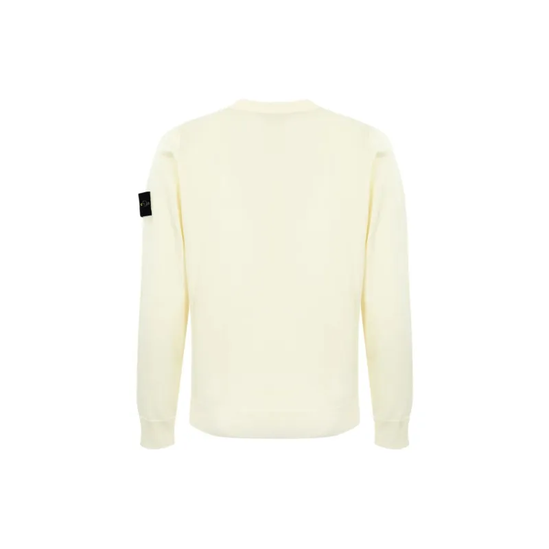 STONE ISLAND Logo Patch Crewneck Knitted Jumper-1
