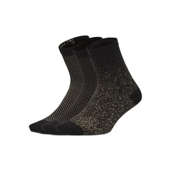 Lululemon Born To Sparkle Mid-Calf Socks Women's 3 Pack Black