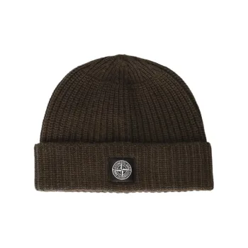 STONE ISLAND Logo Patch Beanie
