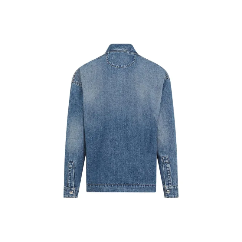 Jacquemus Logo Embroidered Denim Shirt-1