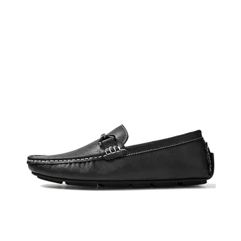 King Jinmai Men's Casual Shoes Men Low Top Black, Gray, Brown