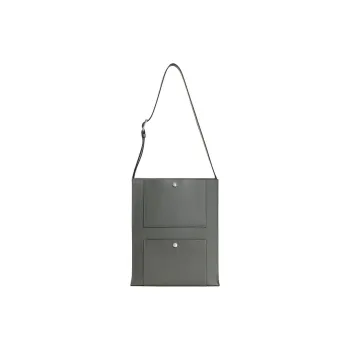 HERMES Evercolor Leather Tote Bag Shopping Bag Handbag Men's 0L Grismeyer Cumulus Gray