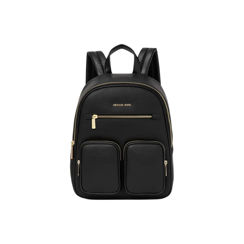 MICHAEL KORS Jet Set Item Cow Leather Backpack Medium Size Women's Black-0