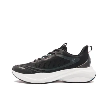 QIAODAN Borderless 6.0 Anti-Slip Wear-Resistant Low-Top Casual Running Shoes Women's Black White