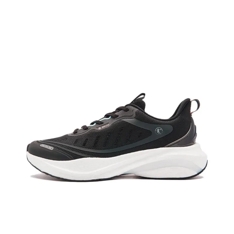 QIAODAN Borderless 6.0 Anti Slip Wear Resistant Low Top Casual Running Shoes Women's Black White-0