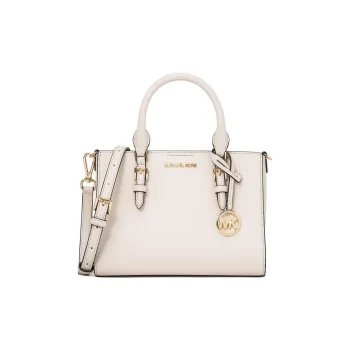 MICHAEL KORS Charlotte Cow Leather Tote Bag Shopping Bag Shoulder Bag Handbag Small Size Women's Ecru