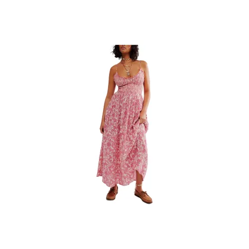 FREE PEOPLE Slip Dresses Women's Pink Combo/Pink Combo