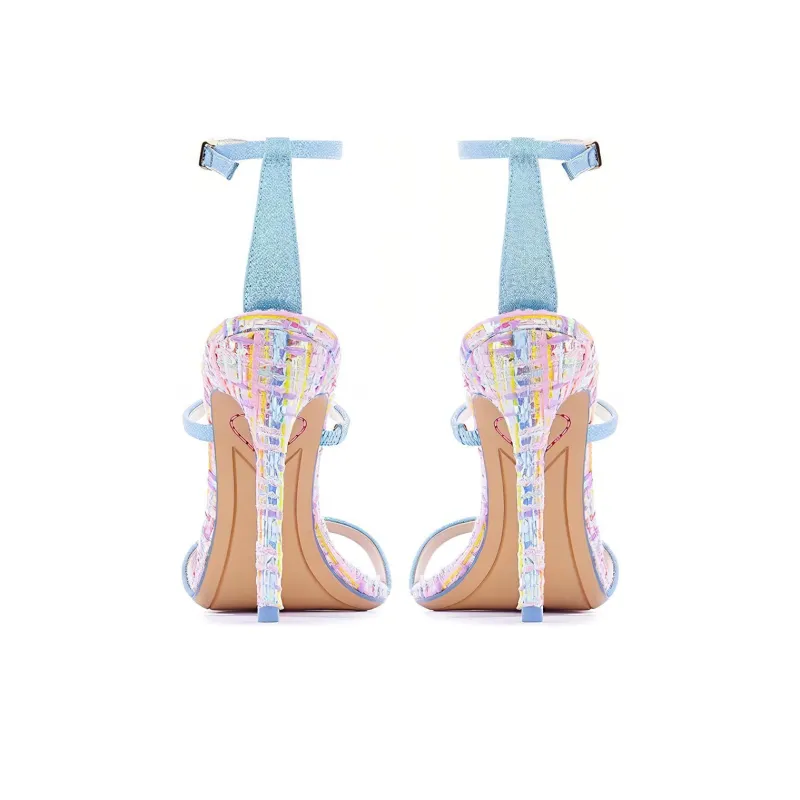 Sophia Webster Rosalind One-Strap Sandals 10cm Women's Blue-3