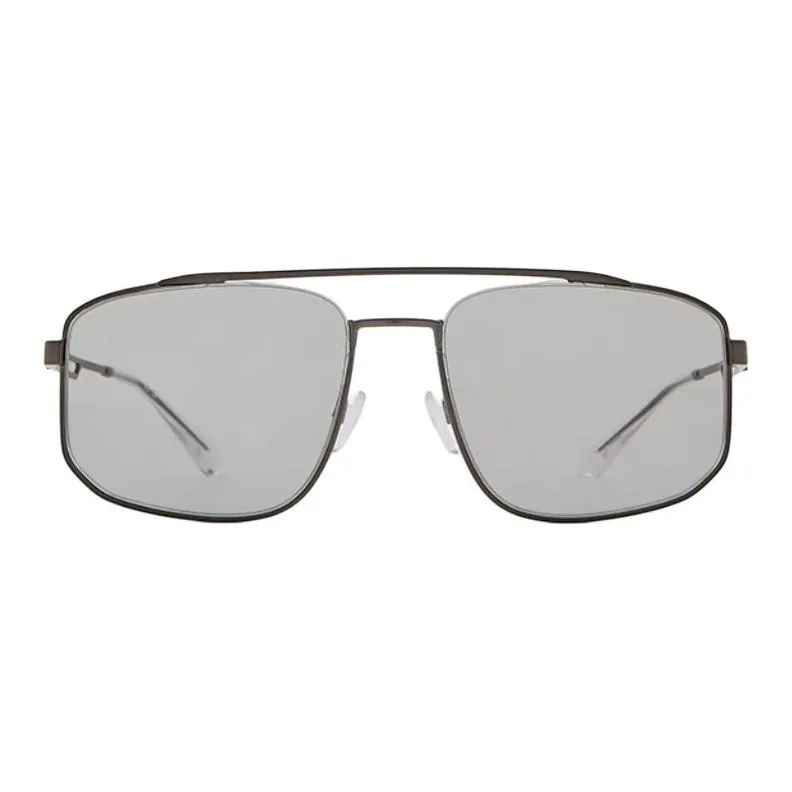 EMPORIO ARMANI Metal Aviator Sunglasses Men's Gray-1