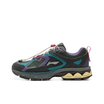 LiNing Support 2.0 Trail V2 Anti Slip Wear Resistant Low Top Running Shoes Women's Gray Blue
