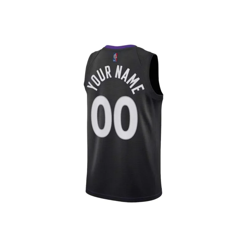 NBA Toronto Raptors Nike Earned Edition Swingman Basketball Jerseys Men's Purple Black-1