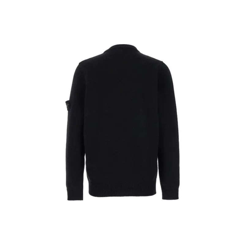 STONE ISLAND Logo Patch Crewneck Jumper-1