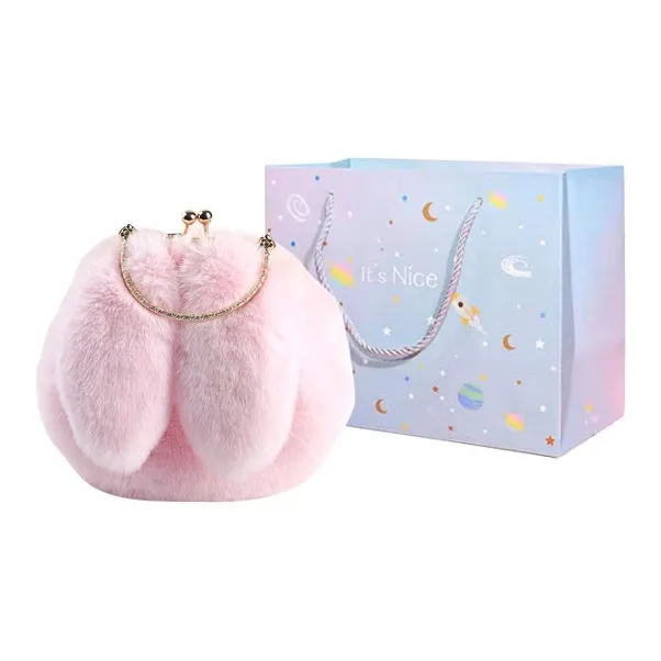 GOX Plush One Shoulder Handbag Regular Women's Lotus Color/Pink/Violet/Khaki/Pink/White-8